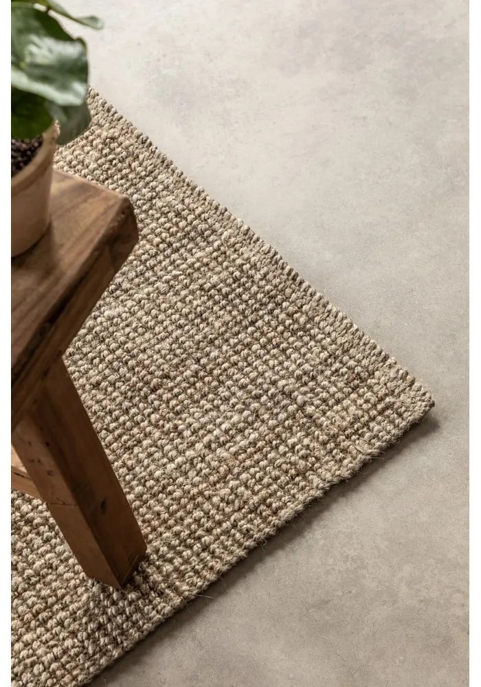 Bézs juta futószőnyeg 80x200 cm Bouclé – Hanse Home