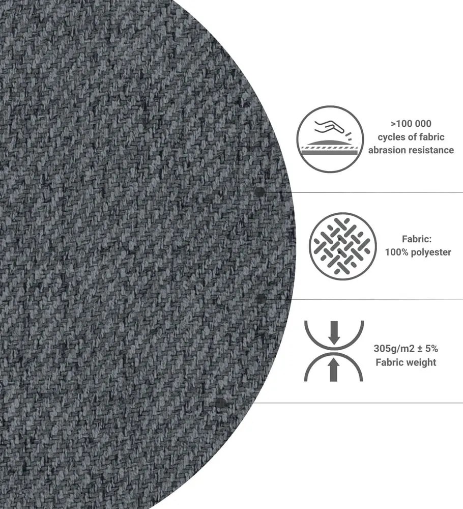 Szürke-natúr színű ágyneműtartós boxspring ágy 160x200 cm Faro – Maison de Rêve