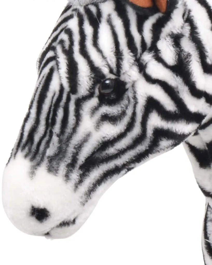 fekete-fehér álló zebra plüssjáték XXL