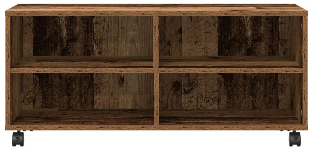 TV Szekrény Régi Fa 90x35x35 cm Műgyanta