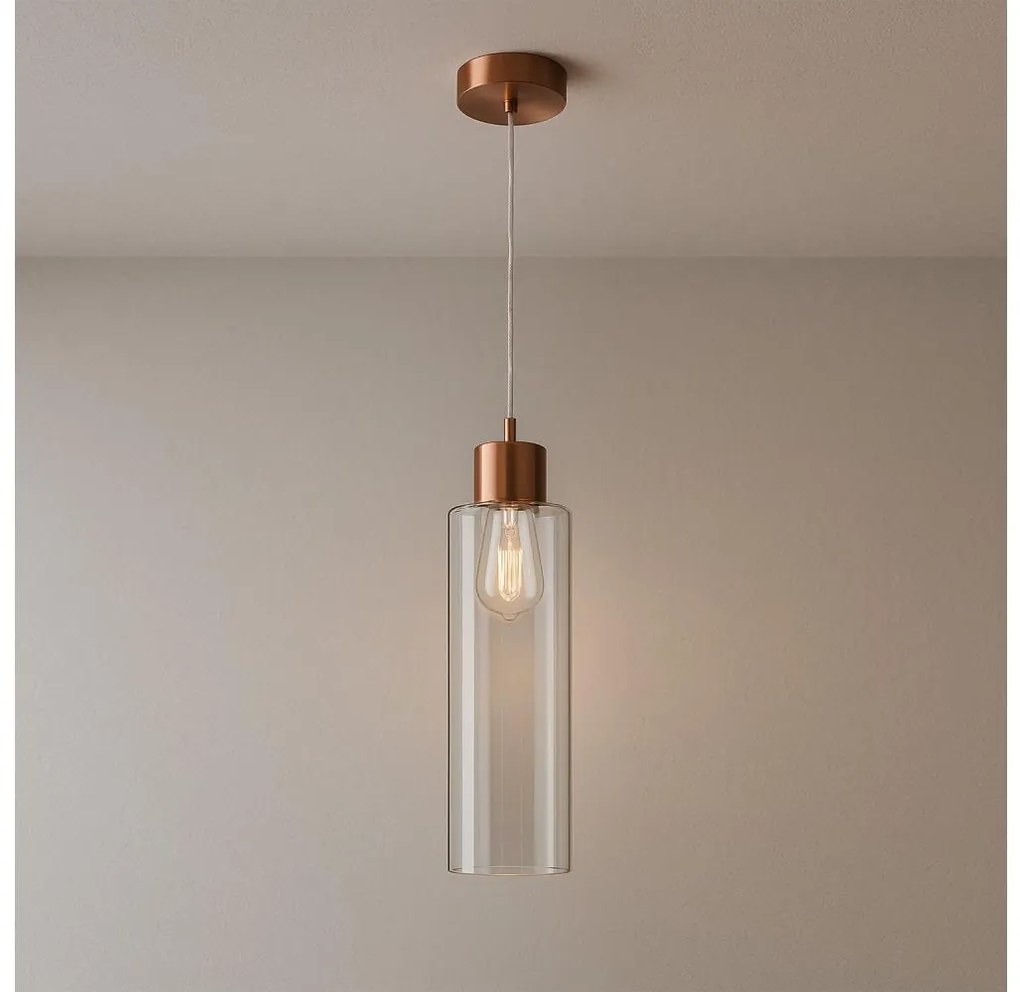 ONLI - Csillár zsinóron DODO 1xE27/22W/230V réz