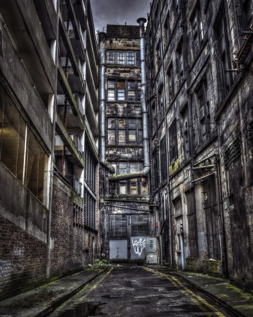 Poszter 40x50cm Lakóépület Glasgow-ban, Assaf Frank