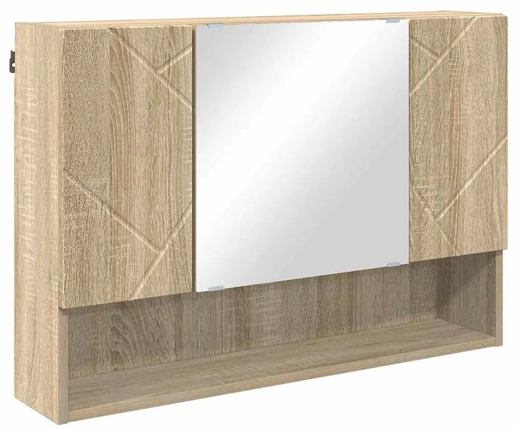 Fürdőszoba bútor szett 4 pcs sonoma tölgy 30 x 35 x 192 cm