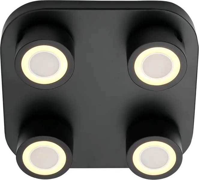Nordlux modern LED mennyezeti lámpa clyde fekete nor2412256003