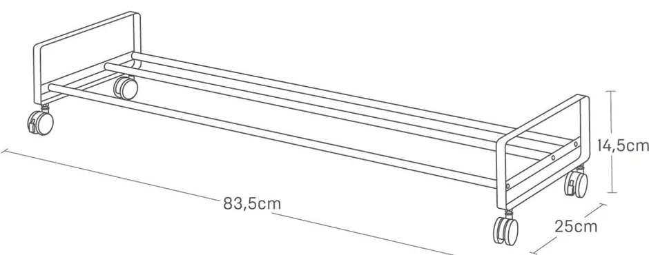 Fehér fém cipőtartó állvány 83,5x14,5x27,5 cm Tower – YAMAZAKI