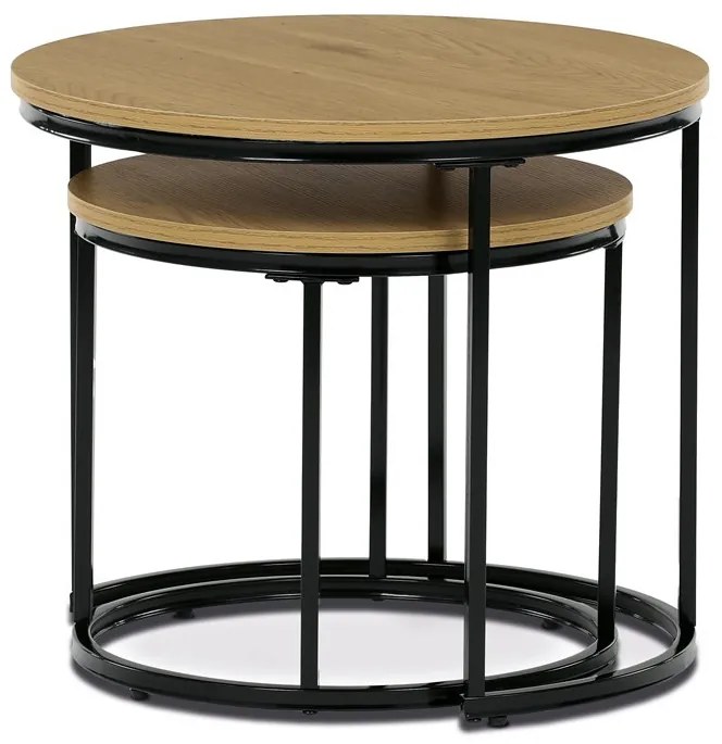 Dohányzóasztal 53×53×46 cm, MDF, Vad Tölgy. CT-G1145 OAK