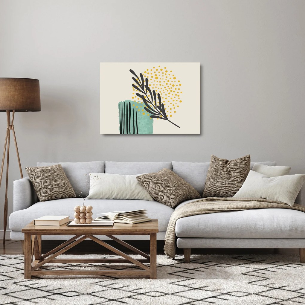 Üveg kép - Absztrakt lapok N⁰3 (70x50 cm)