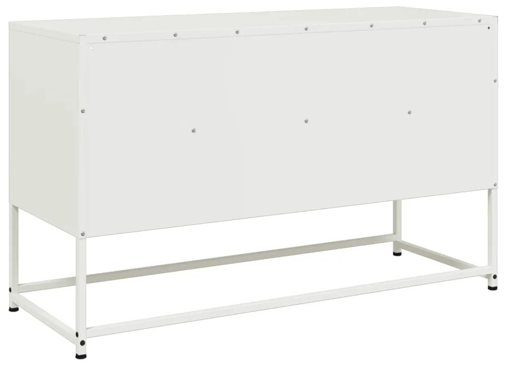 fehér acél TV-szekrény 100,5x39x60,5 cm