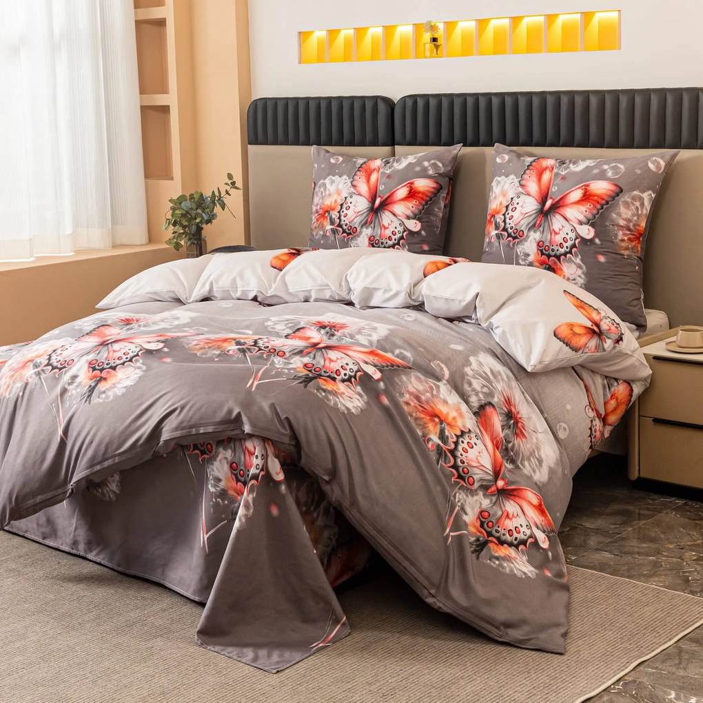 Mikroszálas ágynemű FLARISSE szürke Ágyneműhuzat mérete: 70 x 80 cm | 140 x 200 cm