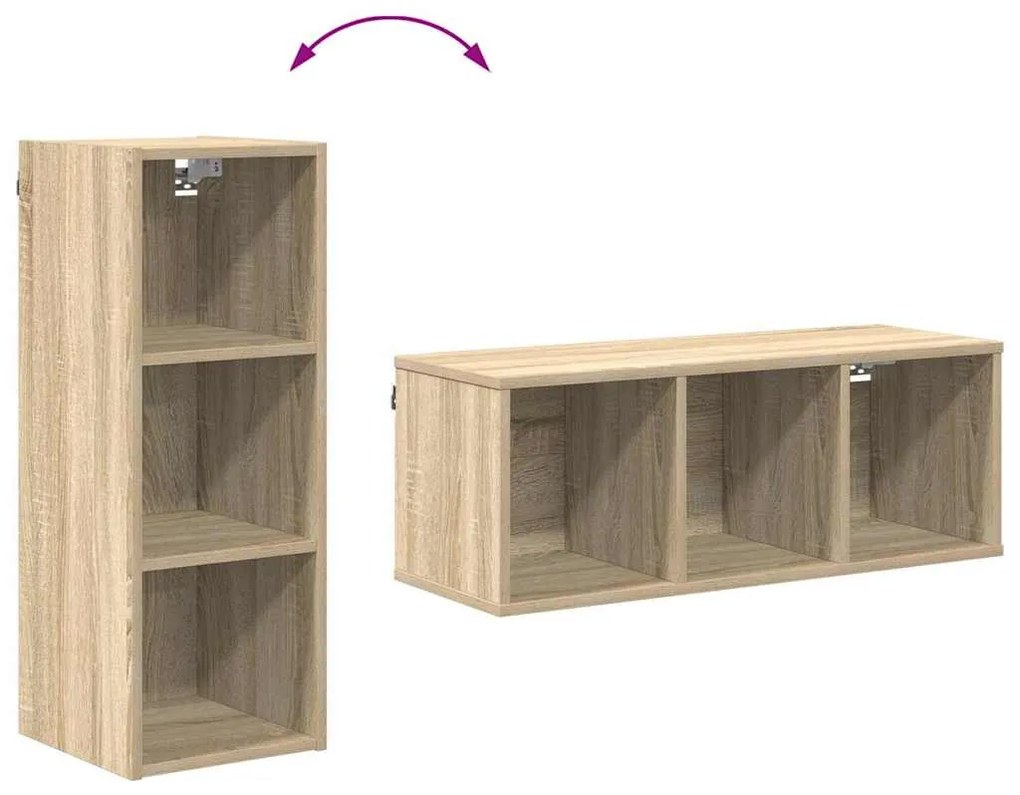 Függő szekrény Riga Sonoma tölgy 30 x 29,5 x 80 cm Faanyag