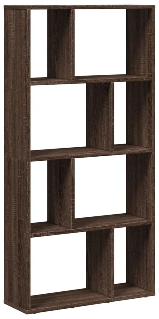barna tölgy színű szerelt fa könyvespolc 60 x 20 x 120 cm