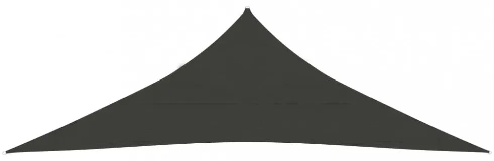 antracitszürke HDPE napvitorla 160 g/m² 3,5 x 3,5 x 4,9 m