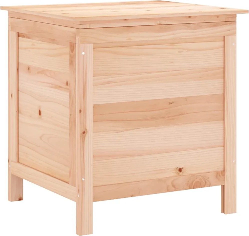 vidaXL tömör fenyőfa kerti tárolóláda 50 x 49 x 56,5 cm
