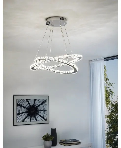 Eglo 31667 - LED Mennyezeti függesztékes lámpa VARRAZO LED/29,6W/230V