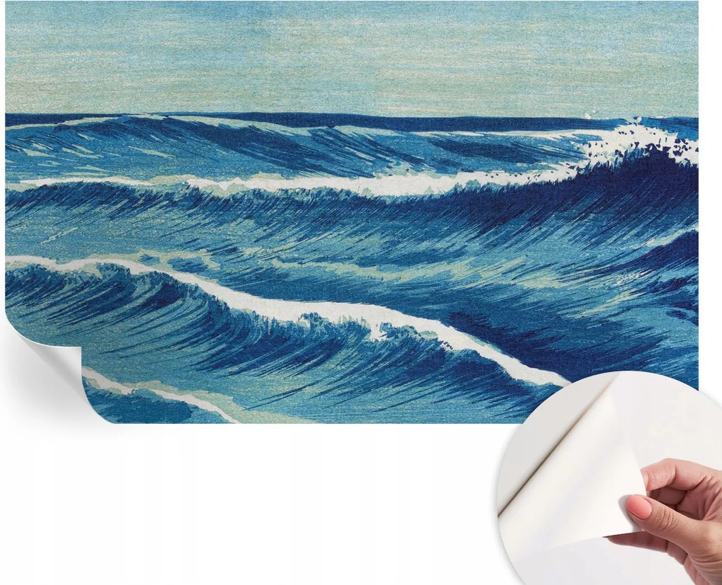 Öntapadós Dekoratív Fotótapéta Hálószobába Tengeri hullámok 416x254 cm