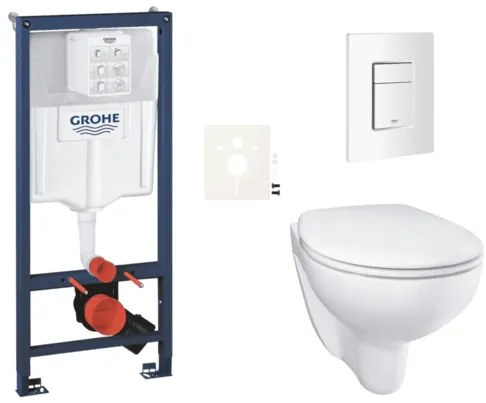 Fali WC-szett világos falra / falra szerelhető GROHE Bau Ceramic SIKOGRSBAUSCSH0