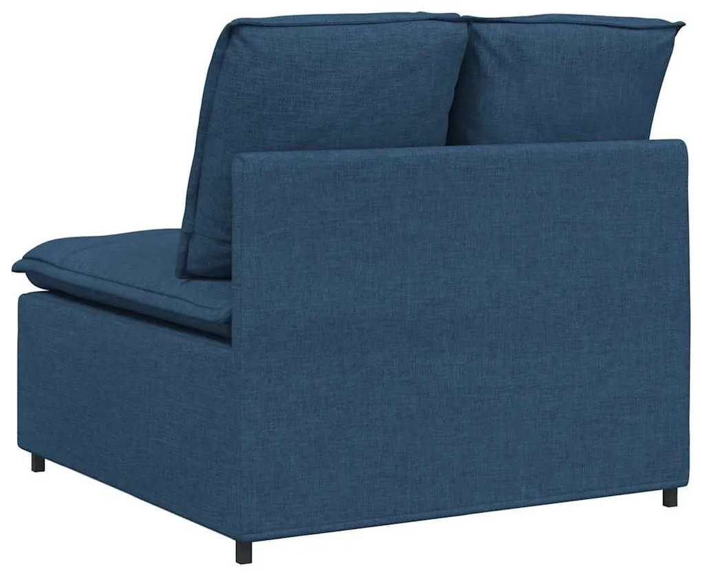 kék moduláris kanapé középső modul párnákkal 100 cm