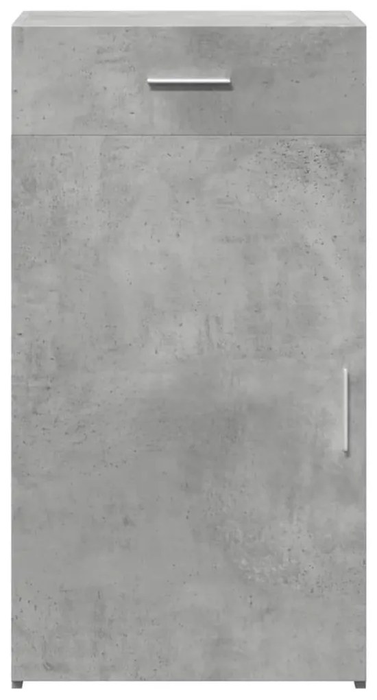 betonszürke szerelt fa tálalószekrény 50 x 42,5 x 93 cm