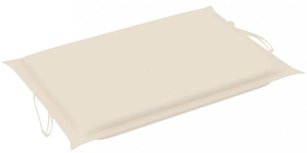 krémszínű oxford szövet napozóágy párna 186 x 58 x 3 cm