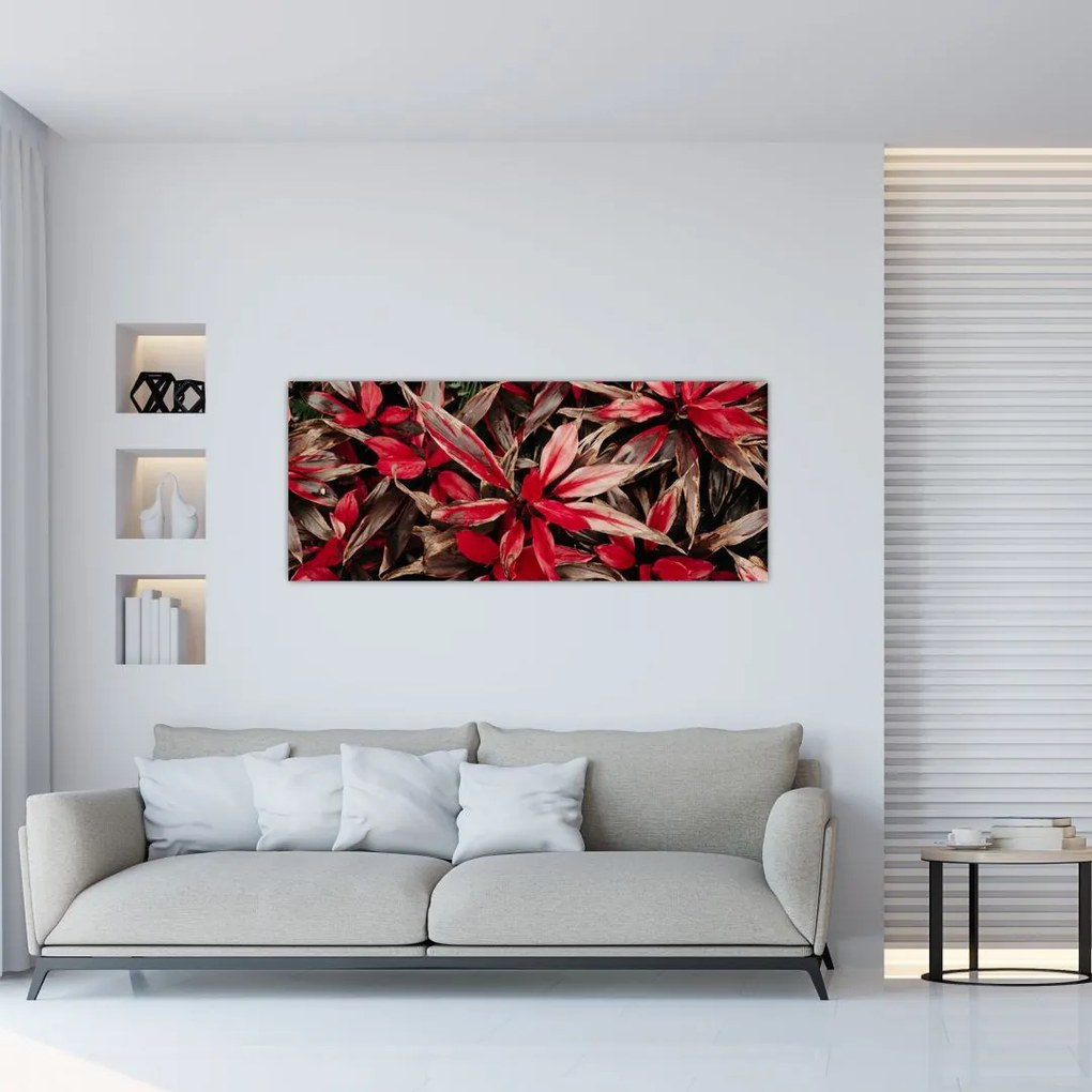 Piros szirmok képe (120x50 cm)