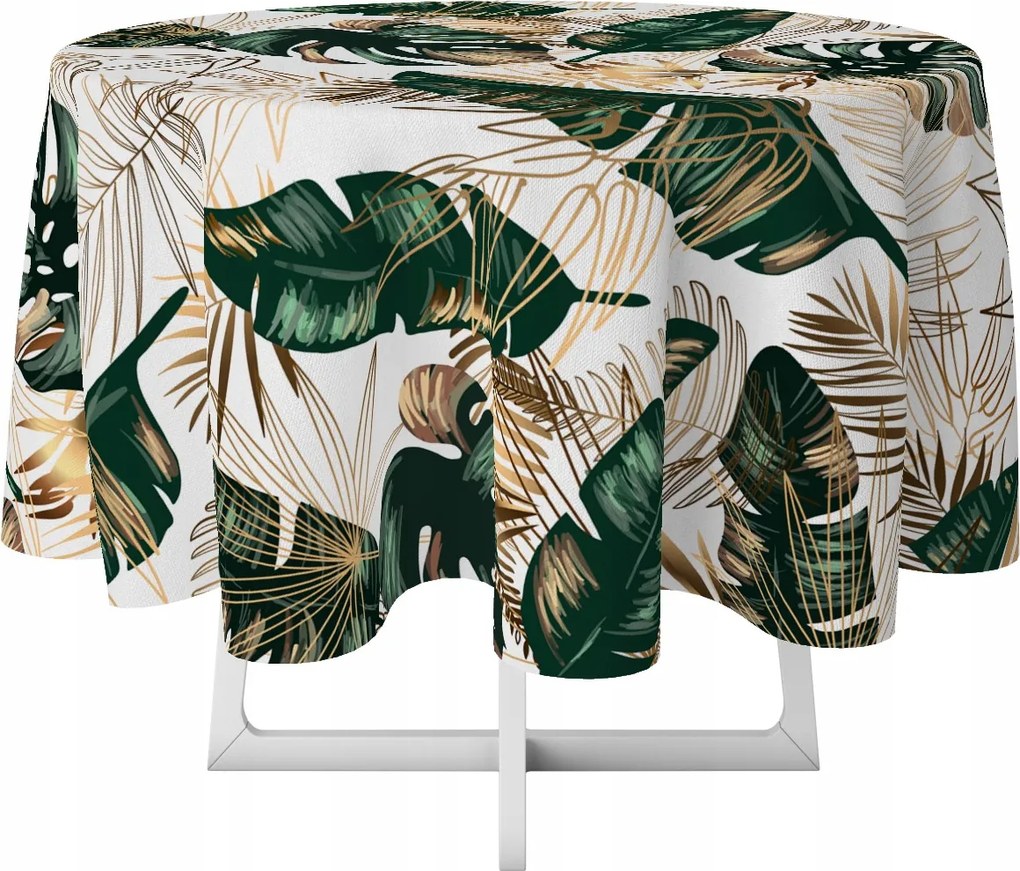 Abrosz Dekoratív Kör 140 Minta Fehér Levelek