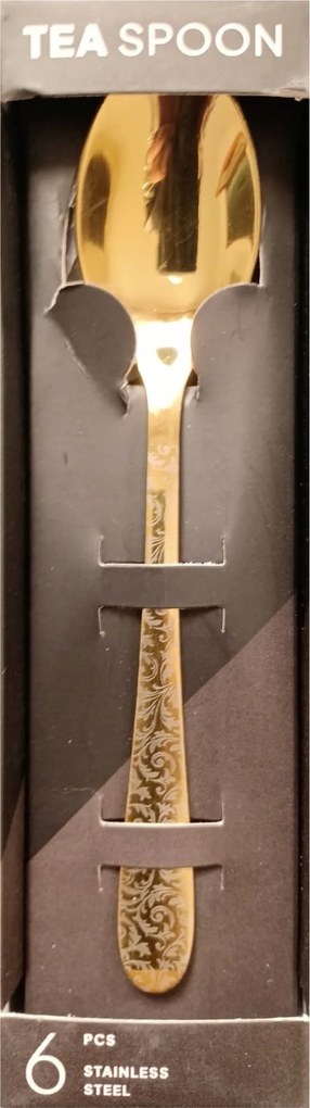 Evőeszközkészlet Cardsplitter Arany Színű, Mintás 6 részes