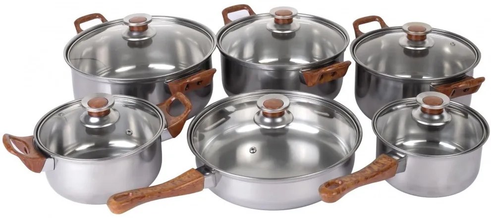 12 részes inox edénykészlet G003