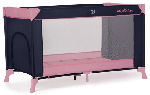 KINDERKRAFT - Utazó kiságy Baby Tiger VIKI rózsaszín