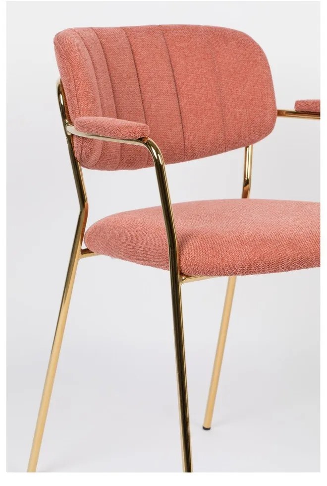 Rózsaszín étkezőszék szett 2 db-os Jolien – White Label