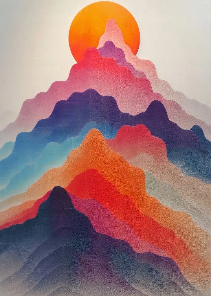 Poszter 50x70cm Hegyek választéka