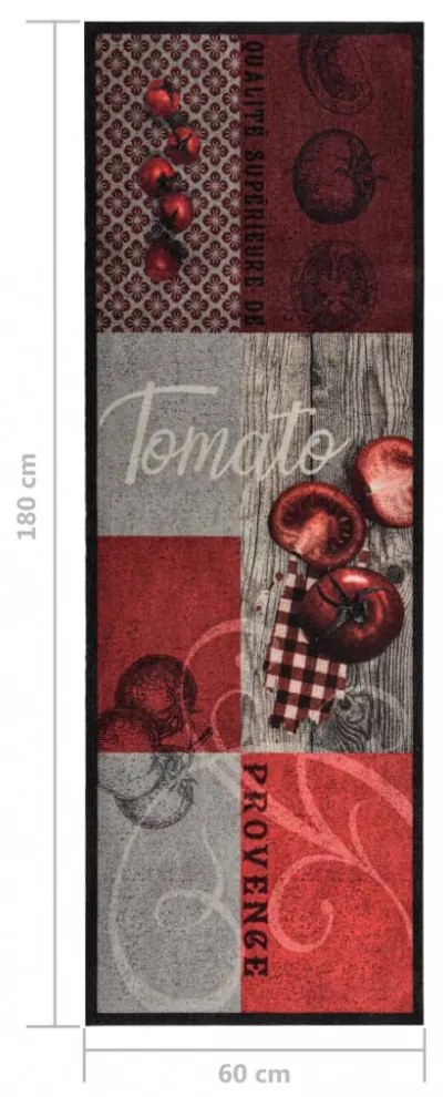 Tomato&quot; mosható konyhai szőnyeg 60 x 180 cm&quot;