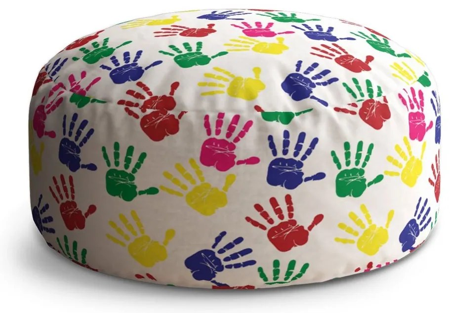 Circle zsámoly színes kézlenyomatok, színes