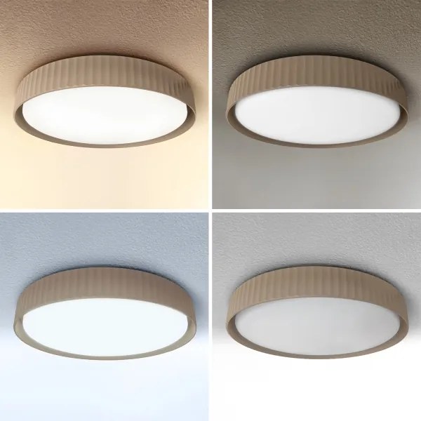 Brilagi - LED fényerőszabályozható mennyezeti lámpa LUCIA LED/60W/230V Ø 59 cm barna+távirányító