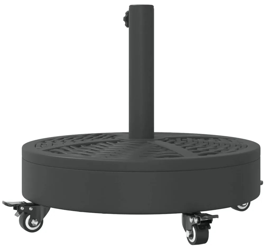 vidaXL görgős kerek napernyőtalp rúdhoz Ø38 / 48 mm 27 kg