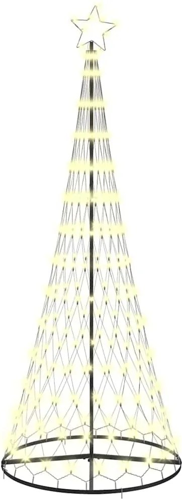 vidaXL LED Karácsonyi Fenyő 295 LED-del Meleg fehér 250 cm Fém