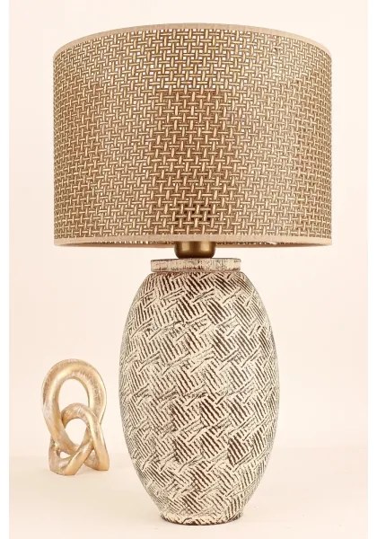 Asztali lámpa RAMZES 1xE27/40W/230V bézs