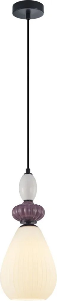 Italux Domali PND-36816-1C-BK-WH Függőlámpa 1x40W/E27 IP20