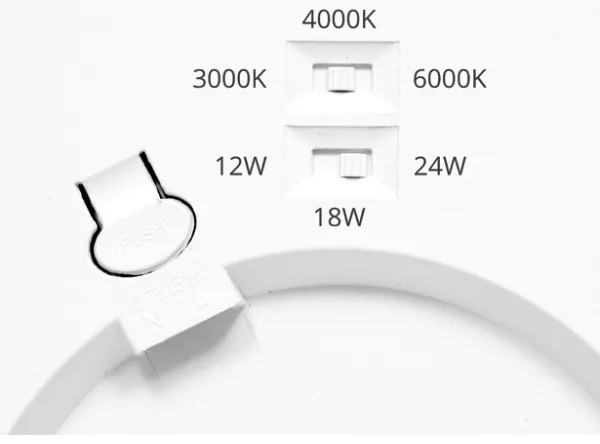 Ecolite WPCB2-24W/HF/BI - LED Panel érzékelővel LEXA LED/12/18/24W/230V