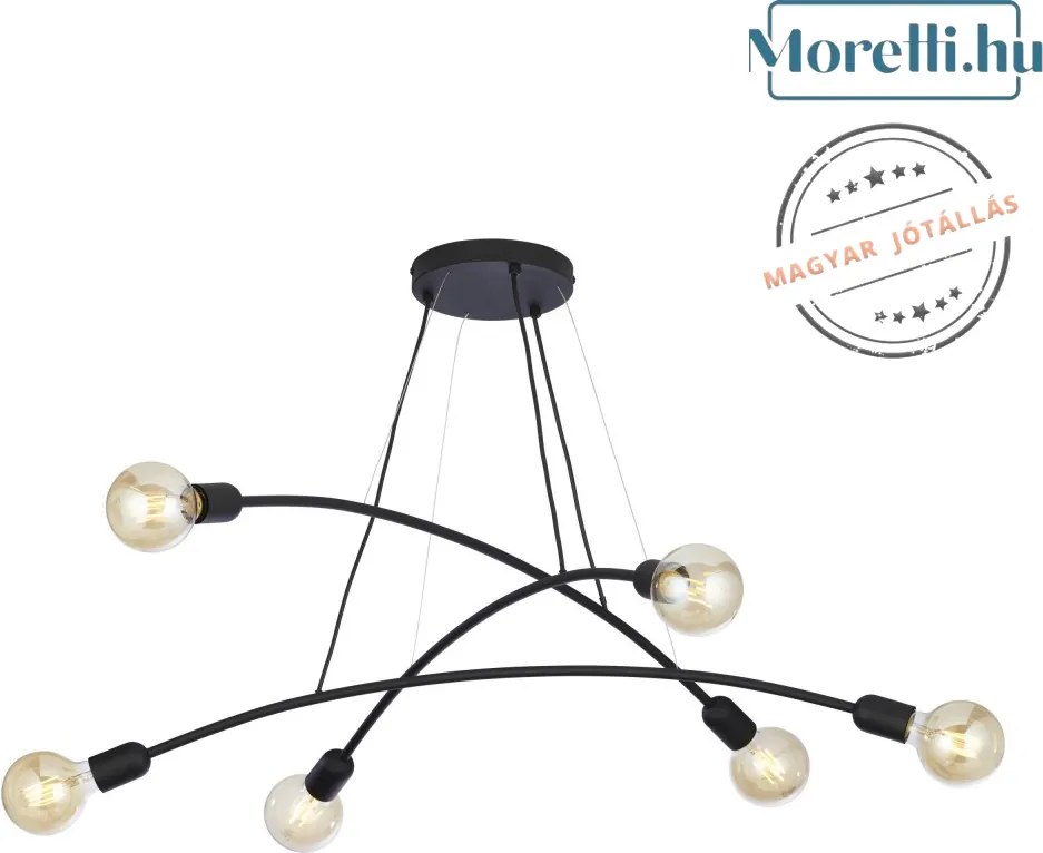 Függeszték Fekete HELIX TK LIGHTING 2726