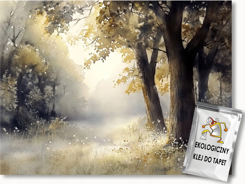 Fotótapéta Flizelina Tájkép Erdő Park Zöld Fák Tavasz 208x146 ragasztó