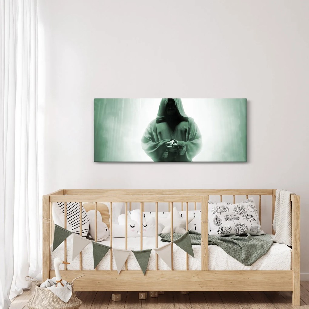 Kép - Szerzetes a sötétben (120x50 cm)