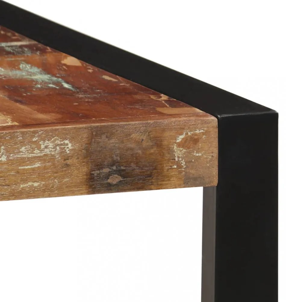 tömör újrahasznosított fa étkezőasztal 160 x 80 x 75 cm