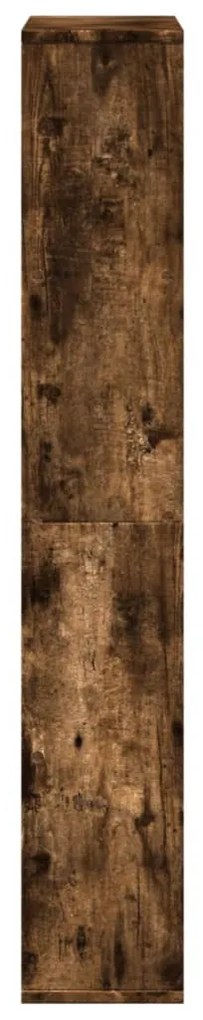 füstös tölgy színű szerelt fa könyvespolc 60 x 20 x 120 cm