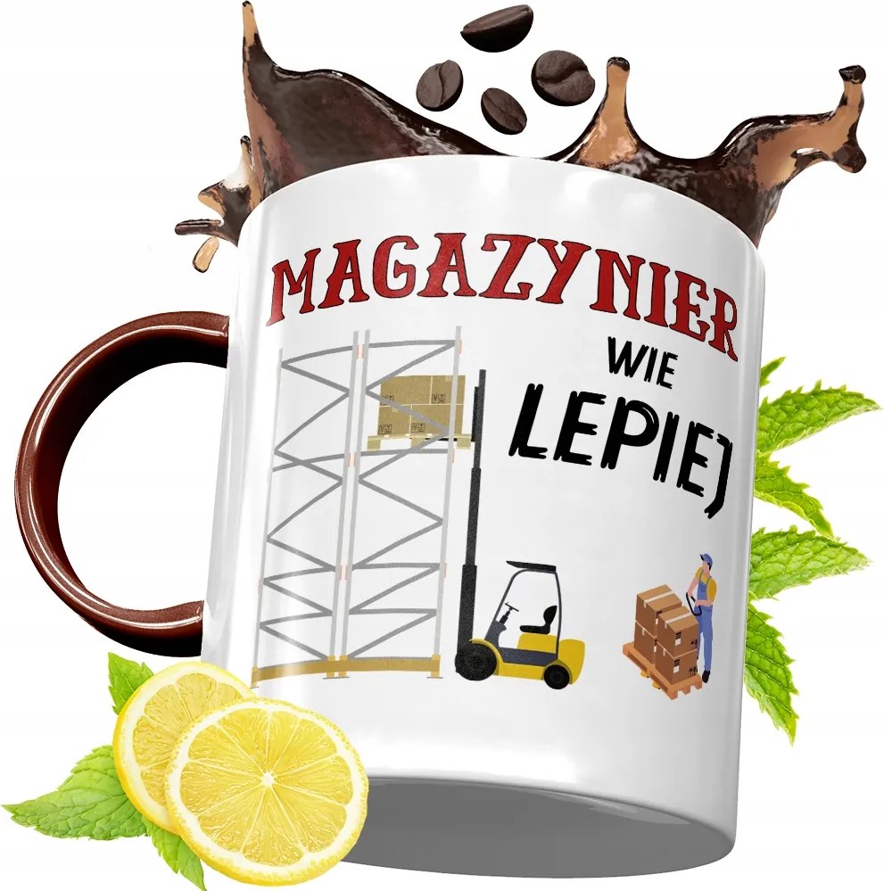 Bordó Bögre Raktárosnak Születésnapra Ajándék fényképes nyomattal