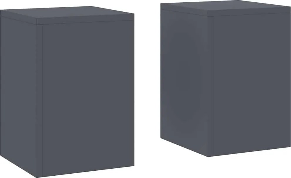 vidaXL Növényállvány 2 pcs Antracit 24 x 24 x 35 cm Acél