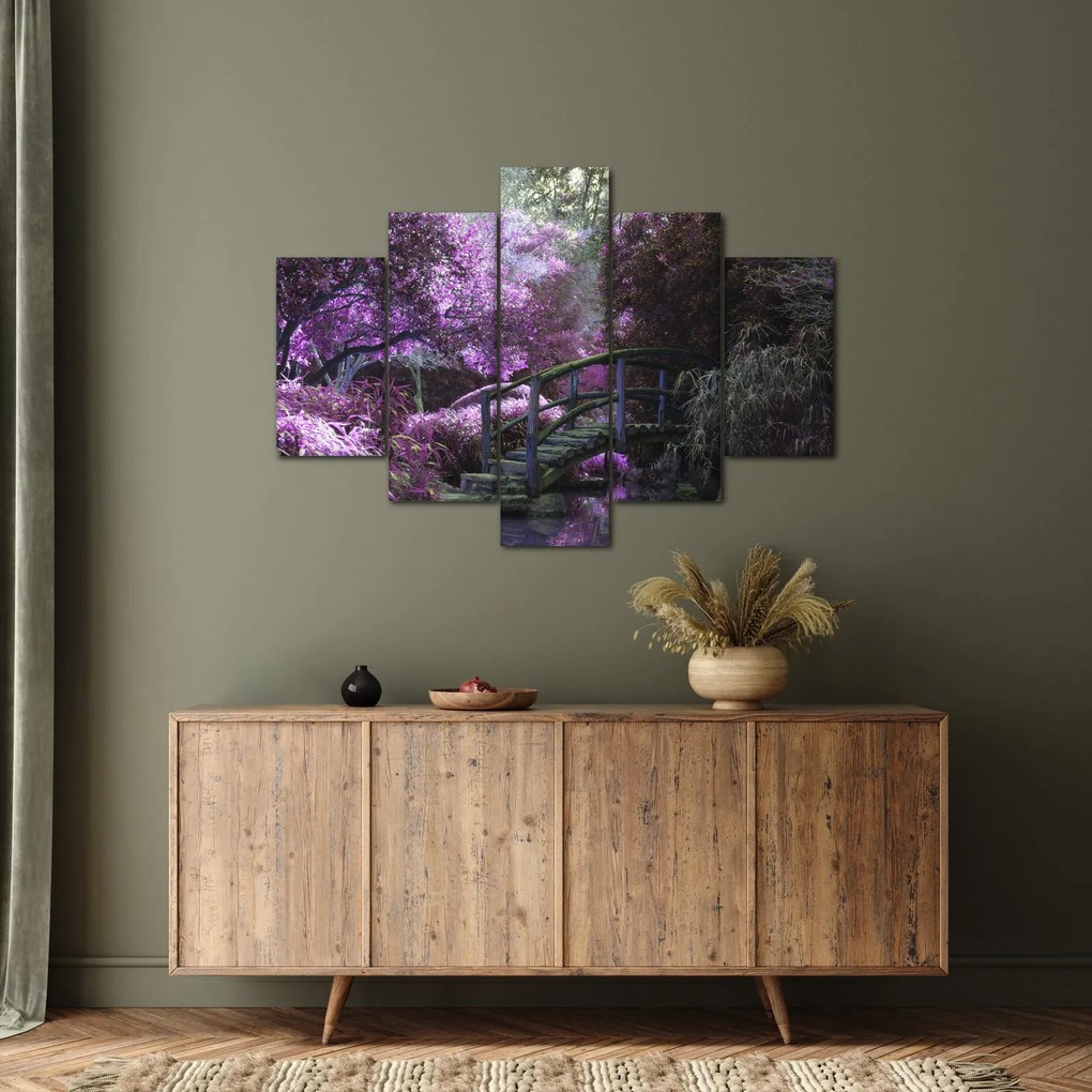 A lila kert képe (150x105 cm)