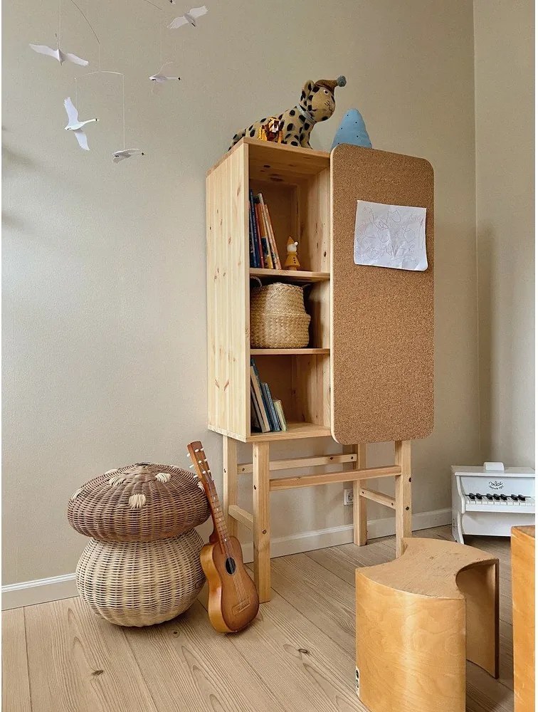 Slide borovi fenyő könyvespolc, 70 x 142 cm - Karup Design