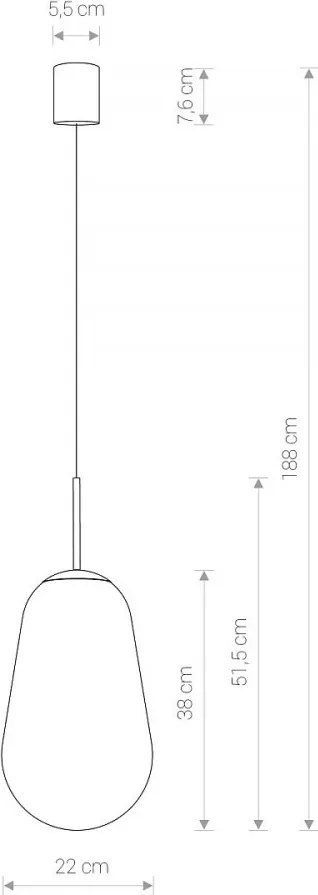 NOWODVORSKI 7797 PEAR Modern Függesztett Lámpa E27 IP20