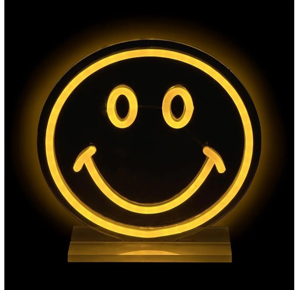 2Kids Toys - LED Neon asztal dekoráció LED/5W/USB smiley