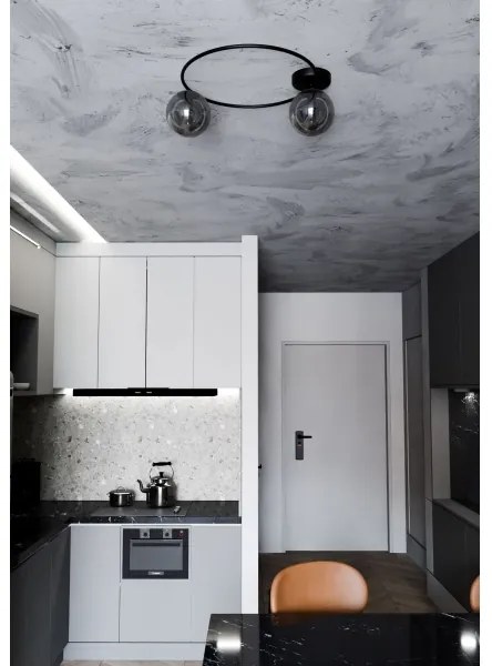 Mennyezeti lámpa SOPRA 2xE14/10W/230V fekete